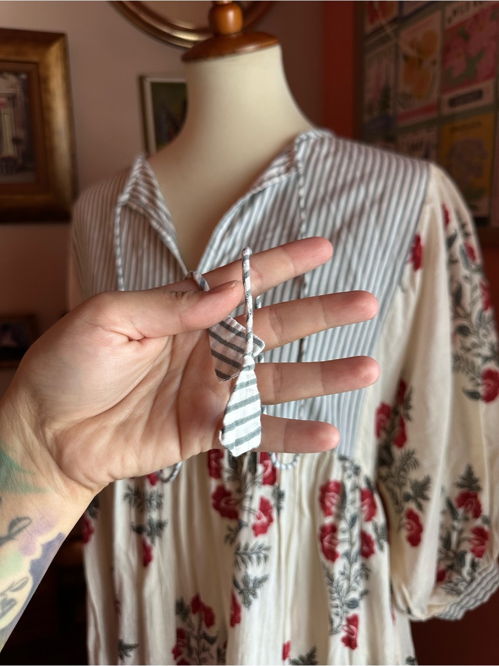 Hand Block Printed Dress - Picture 3 of 9